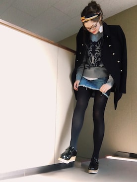 「topic luxe（トピックラックス）のアイテム」を使った、D♡nut🍩さん（レディース・157cm）の冬コーディネート