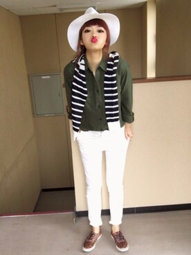 D♡nut🍩さん（レディース・157cm）の春コーディネート