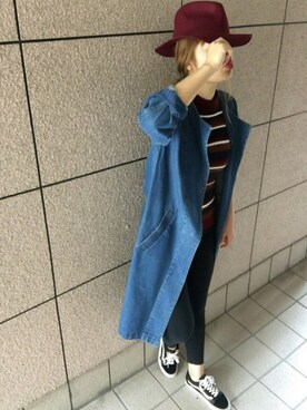 「Luz Llena（ラズレナ）のアイテム（ジャケット/アウター）」を使った、D♡nut🍩さん（レディース・157cm）の秋コーディネート