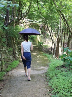 「chico_（チコ）のアイテム（スカート）」を使った、nanaさん（レディース・158cm）の夏コーディネート