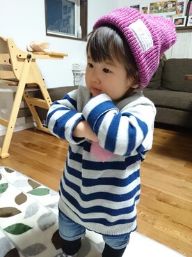 miiiumamaさん（キッズ・80cm）の冬コーディネート