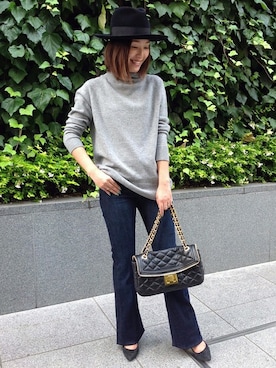 「PELLICO（ペリーコ）のアイテム」を使った、RIKAさん（レディース・157cm）の秋コーディネート