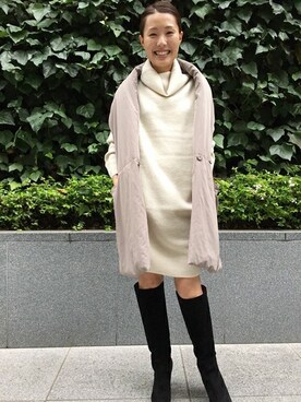 「Deuxieme Classe（ドゥーズィエムクラス）のアイテム（その他アウター）」を使った、RIKAさん（レディース・157cm）の秋コーディネート