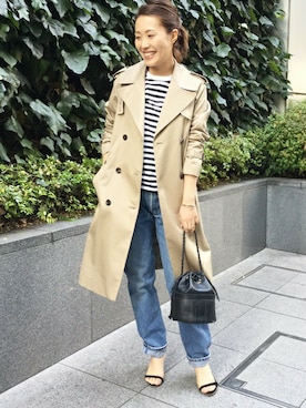 RIKAさん（レディース・157cm）の冬コーディネート