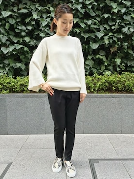 「Deuxieme Classe（ドゥーズィエムクラス）のアイテム（ブレスレット）」を使った、RIKAさん（レディース・157cm）の春コーディネート