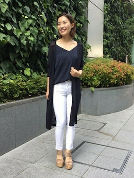 「mother（マザー）のアイテム」を使った、RIKAさん（レディース・157cm）の夏コーディネート