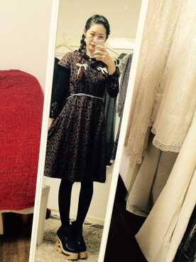 「Grimoire（グリモワール）のアイテム（アクセサリー）」を使った、みどりさん（レディース・167cm）の春コーディネート