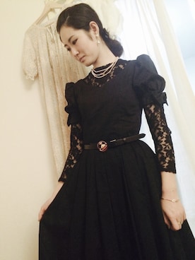 「GIVENCHY」｜「アイテム（ワンピース/ドレス）」を使った、みどりさん（レディース・167cm）の春コーディネート