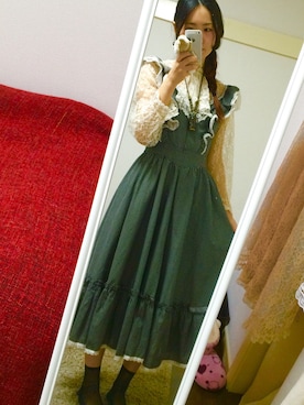 「reinette et mirabelle（レネット エ ミラベル）のアイテム（アクセサリー）」を使った、みどりさん（レディース・167cm）の春コーディネート