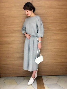 「A part by（アパートバイ）のアイテム（オールインワン・サロペット）」を使った、momoさん（レディース・167cm）の冬コーディネート