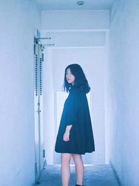 「supercapeのアイテム（トップス、ブラック系）」を使った、醫生凱さん（レディース・162cm）の夏コーディネート