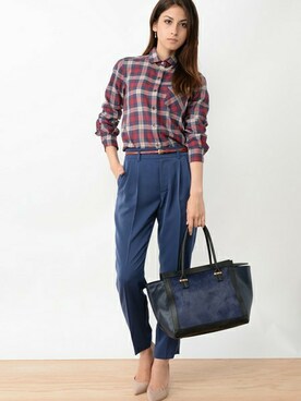 本社 プレスさん（レディース・171cm）の秋コーディネート