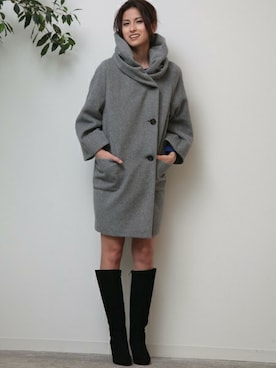 本社 プレスさん（レディース・171cm）の秋コーディネート