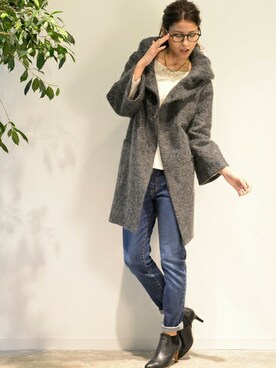 本社 プレスさん（レディース・171cm）の秋コーディネート