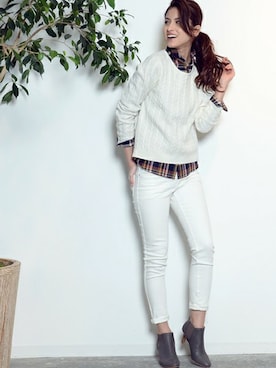 本社 プレスさん（レディース・171cm）の冬コーディネート