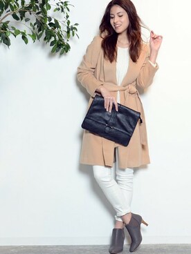 本社 プレスさん（レディース・171cm）の冬コーディネート