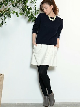 本社 プレスさん（レディース・171cm）の冬コーディネート