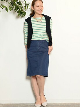 本社 プレスさん（レディース・171cm）の冬コーディネート