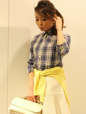 本社 プレスさん（レディース・156cm）の春コーディネート