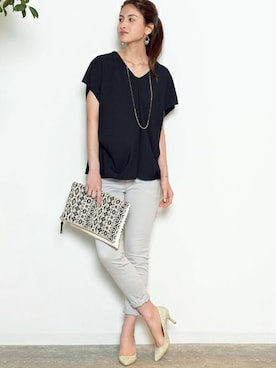 本社 プレスさん（レディース・171cm）の春コーディネート