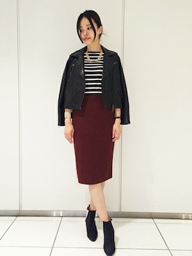 本社 プレスさん(レディース・168cm)の秋コーディネート