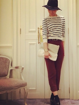 本社 プレスさん（レディース・171cm）の秋コーディネート