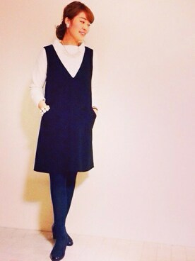 本社 プレスさん（レディース・163cm）の秋コーディネート