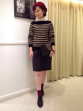 本社 プレスさん（レディース・157cm）の秋コーディネート