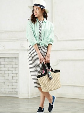 本社 プレスさん（レディース・168cm）の春コーディネート