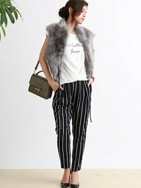 本社 プレスさん（レディース・171cm）の夏コーディネート