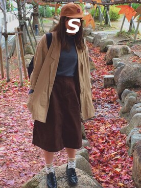 Satomi Haradaさん（レディース・161cm）の秋コーディネート