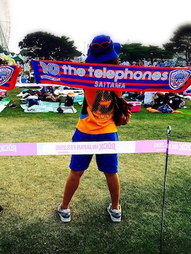 「the telephones」｜henlyさん（レディース・152cm）の夏コーディネート