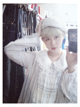 「me（ミイ）のアイテム（帽子）」を使った、xuanさん（レディース・163cm）の春コーディネート