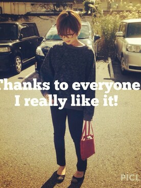 「A BATHING APE（アベイシングエイプ）のアイテム名不明（スウェット、ブラック系）」を使った、yuruto*さん（レディース）の秋コーディネート