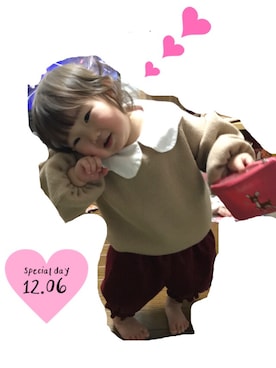 「1歳半 女の子」｜ゆいのすけさん（キッズ・70cm）の冬コーディネート
