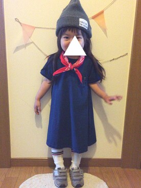 「HARE（ハレ）のアイテム（帽子）」を使った、ai ◡̈* さん（キッズ・90cm）の春コーディネート
