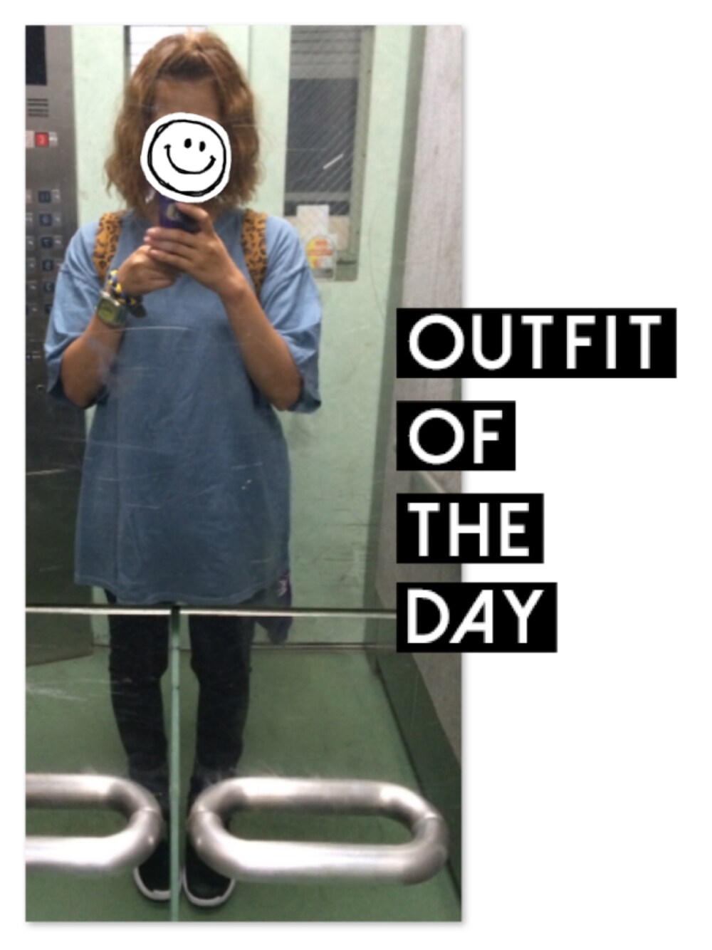 「E hyphen world galleryのUS BODY染め無地チュニック（Tシャツ/カットソー、ブルー系）」を使った、ちゃんうめさん（レディース・152cm）の夏コーディネートの1枚目の写真