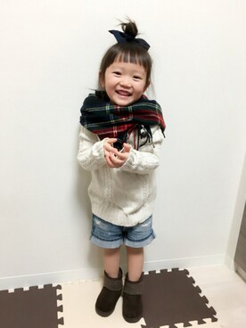 「smoothy」｜「アイテム（その他）」を使った、harukono❃さん（キッズ・100cm）の冬コーディネート