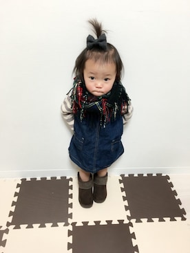 「smoothy」｜「アイテム（その他）」を使った、harukono❃さん（キッズ・80cm）の冬コーディネート