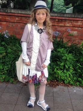 「Switch（スウィッチ）のアイテム」を使った、まつだ  もとこさん（レディース・153cm）の夏コーディネート