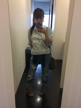 「大学」｜「アイテム（ブーティ）」を使った、miuさん（レディース・151cm）の夏コーディネート