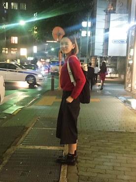 「MY（マイ）のアイテム（パンツ）」を使った、marisungさん（レディース・158cm）の秋コーディネート