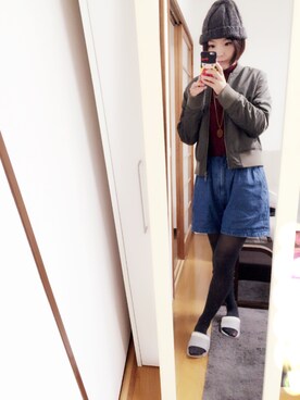 「ミリ女」｜まーーーーさん（レディース・154cm）の秋コーディネート