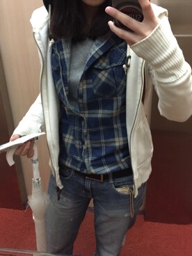 「Roots Canadaのアイテム（ジャケット/アウター）」を使った、Loreneさん（レディース・160cm）の冬コーディネート