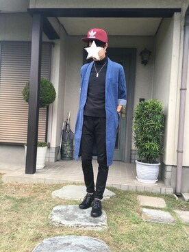 「UNIQLO（ユニクロ）のWOMEN ウルトラストレッチジーンズ（デニムパンツ）」を使った、TAKUAIさん（メンズ・170cm）の秋コーディネート