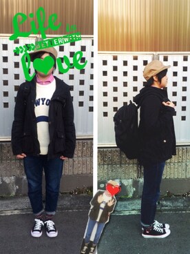 Kamiumeさん（レディース・160cm）の秋コーディネート