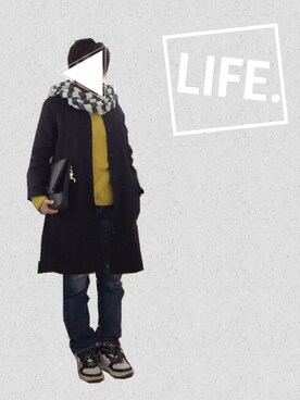 Kamiumeさん（レディース・160cm）の冬コーディネート