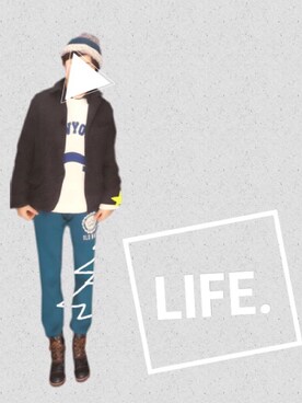 Kamiumeさん（レディース・160cm）の冬コーディネート