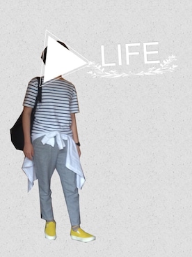 「グレーパンツ」｜Kamiumeさん（レディース・160cm）の夏コーディネート