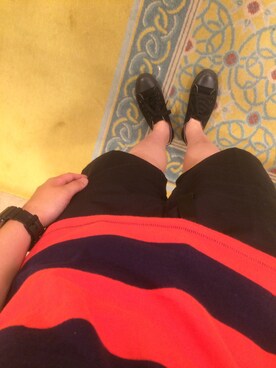 「アイテム（メッセンジャーバッグ、グレー系）」を使った、Kamiumeさん（レディース・160cm）の夏コーディネート